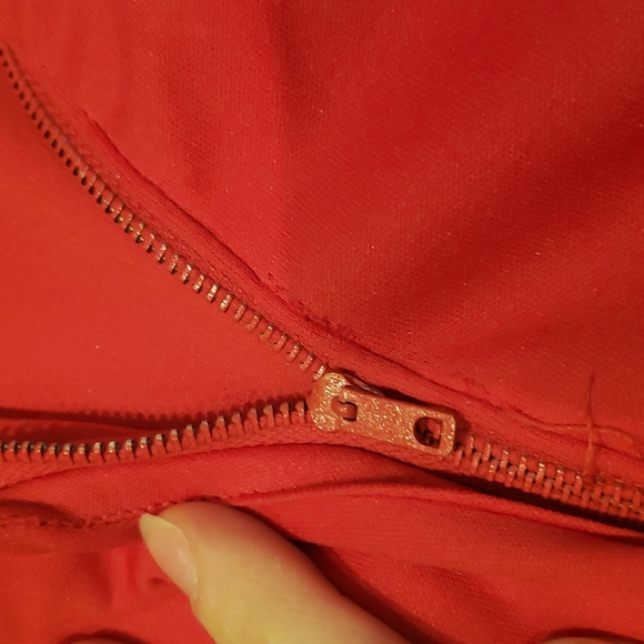 Vintage Red Mock Halter Dress, Sz S - Picture 16 of 16